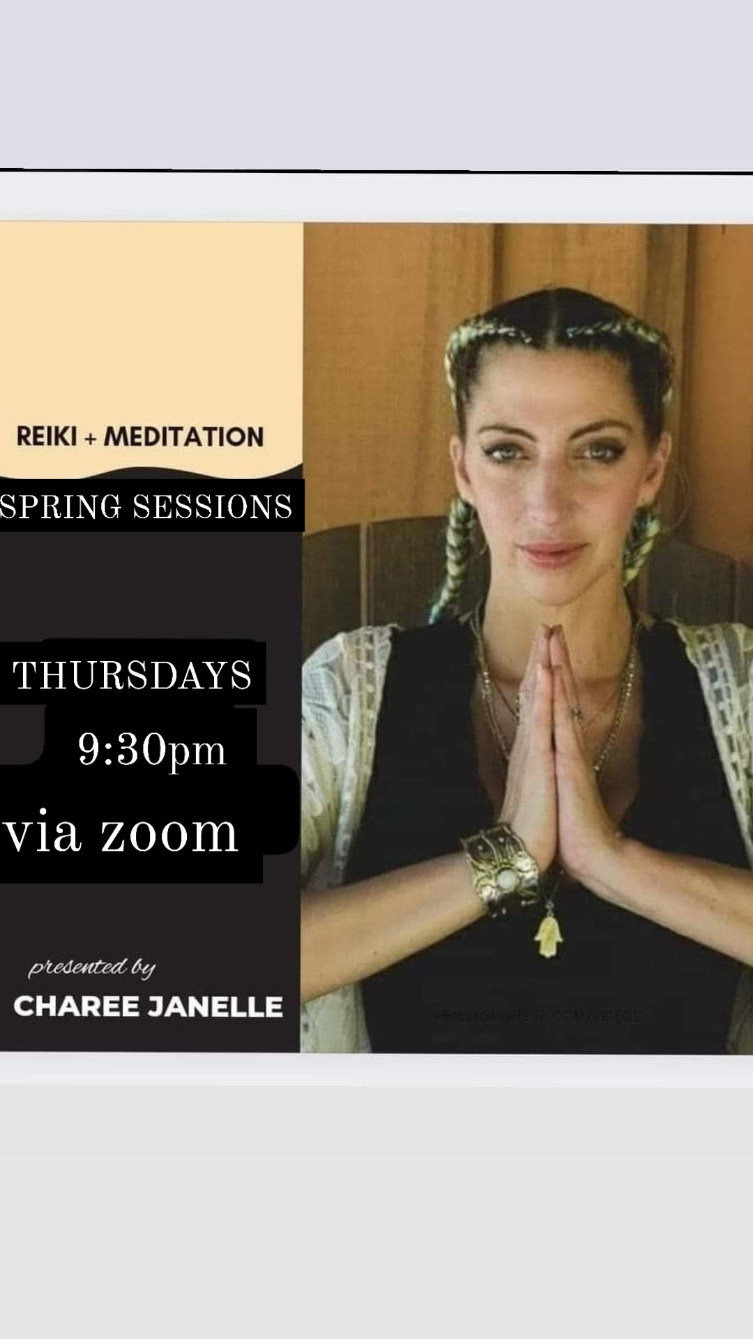 REIKI + MEDITATION /Spring Sessions ( 6 weeks)