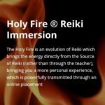 HolyFire Reiki Immersion for Practitioners