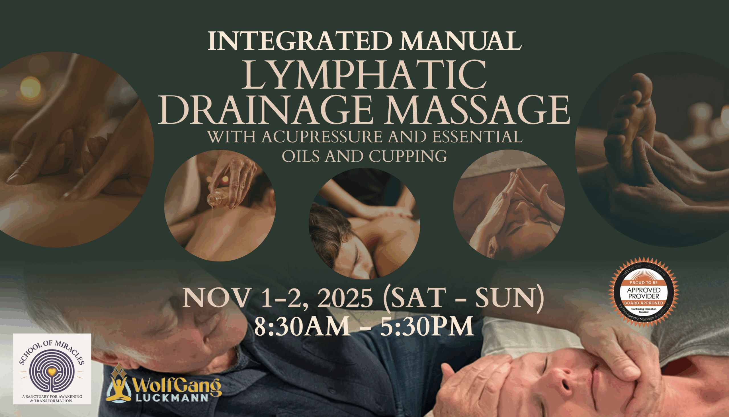 INTEGRATED MANUAL LYMPHATIC DRAINAGE MASSAGE  WITH ACUPRESSURE AND ESSENTIAL OILS AND CUPPING