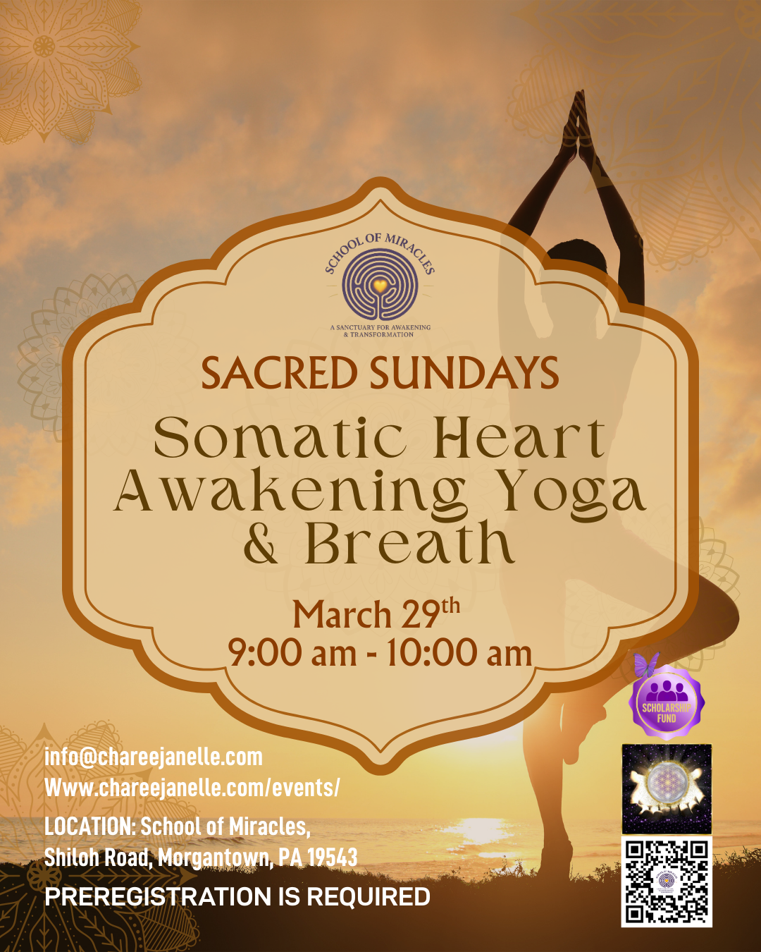 Sacred Sundays 9am  Somatic Heart Awakening Yoga & Breath